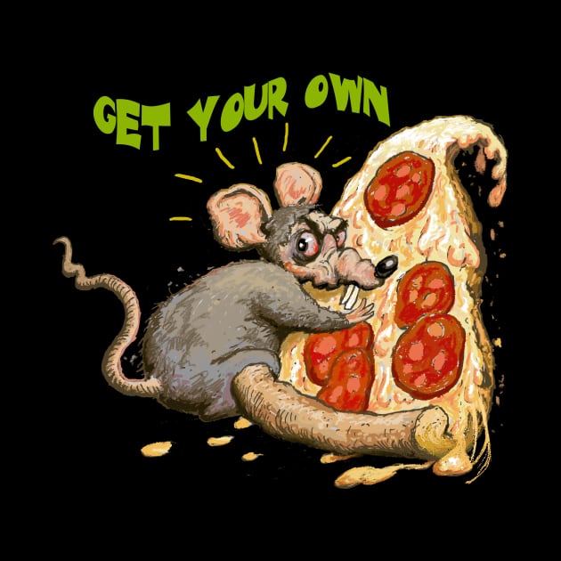 Pizza Rat by Lizarius4tees