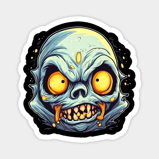 Eerie Halloween Ghoul Art Magnet by Captain Peter Designs