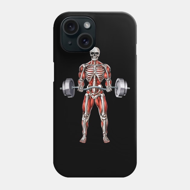 Skeleton Fitness Workout Phone Case by underheaven