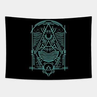 mountain geomatry Tapestry