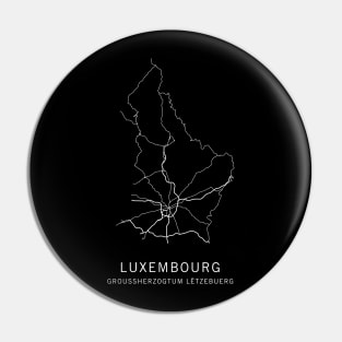 Luxembourg Road Map Pin