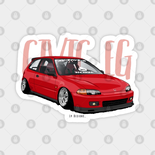 Civic Eg Magnet by LpDesigns_