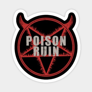 best star vintage poison ruin Magnet