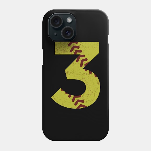 Softball Number Phone Case by anupasi