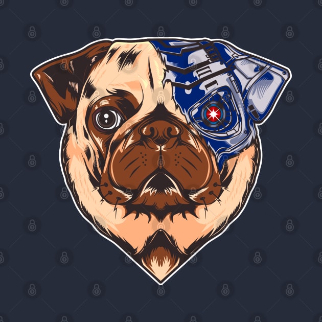 Mecha Pug Love by machmigo