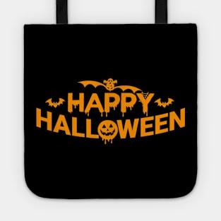 Happy Halloween Text Tote