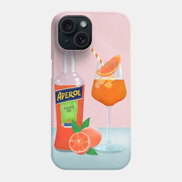 Aperol Spritz Phone Case by Petras