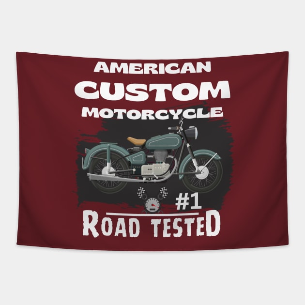 American custom motorcycle Tapestry by TaansCreation 