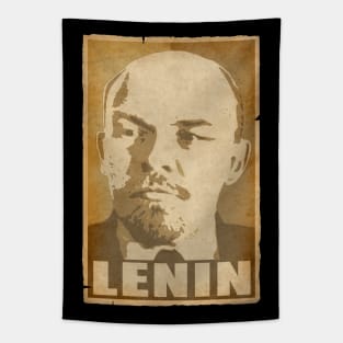 Vladimir Lenin Propaganda Poster Pop Art Tapestry