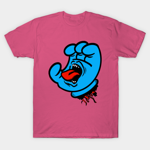 Screaming Cartoon Hand - Skateboard - T-Shirt