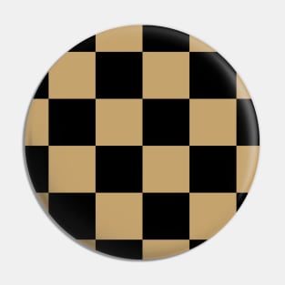 Checkered Square Seamless Pattern - Black & Brown Pin