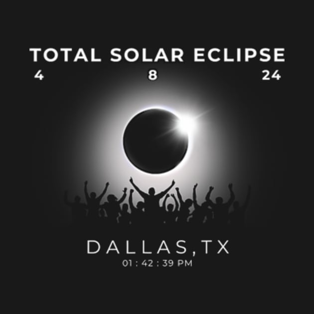 2024 Total Solar Eclipse Totality Dallas Texas Watch Py by SanJKaka