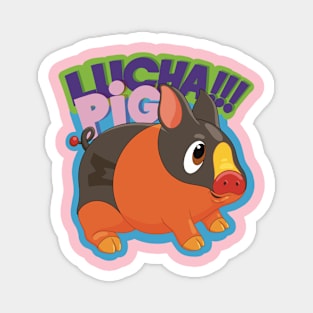 Lucha Pig Magnet