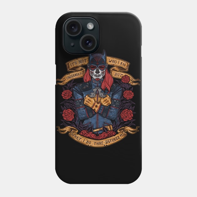 Day of the Dead Heroine Phone Case by Onebluebird