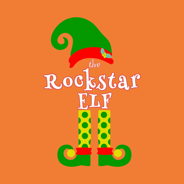 The Rockstar Elf Family Matching Christmas 2020 Gift  by NiftyGiggles