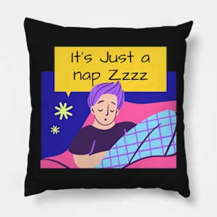 most likely to take a nap Sticker Pillow