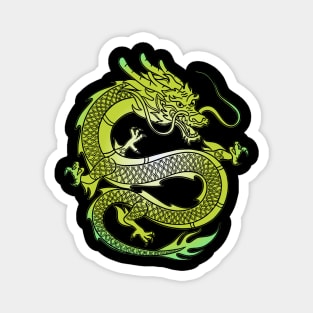 Japanese Dragon Vintage Demon Retro 101 Magnet