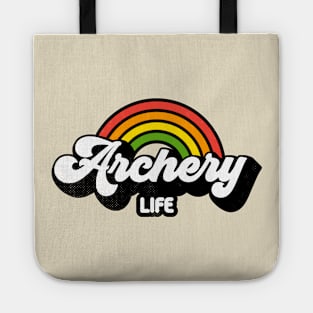 Groovy Rainbow Archery Life Tote