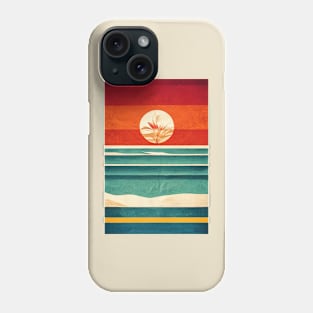 Floral Sunset Retro Phone Case