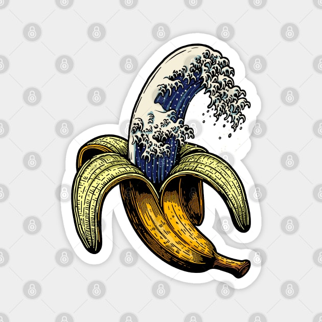Banana Wave Magnet by GoshWow®