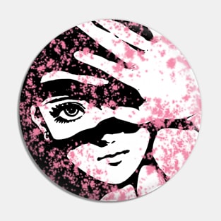 Punk Fashion Style Pink Glowing Girl Pin