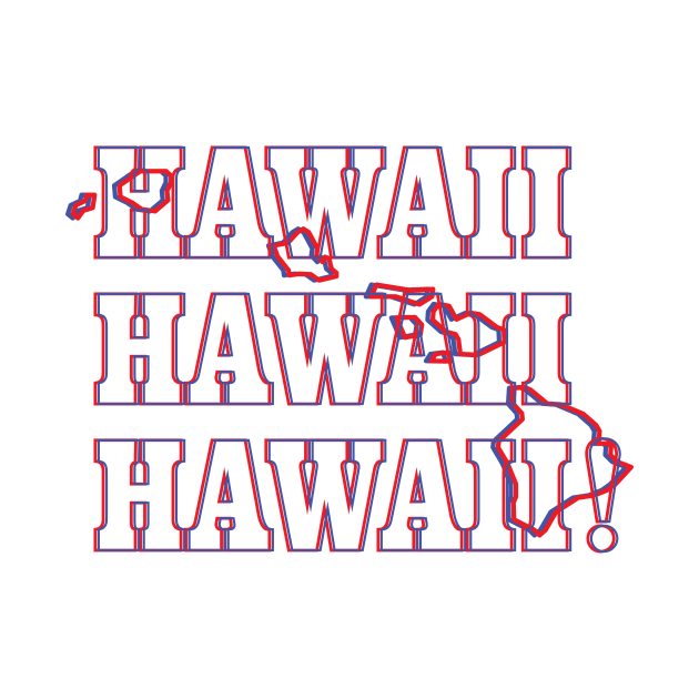 Hawaii State Map & Label by Ignition