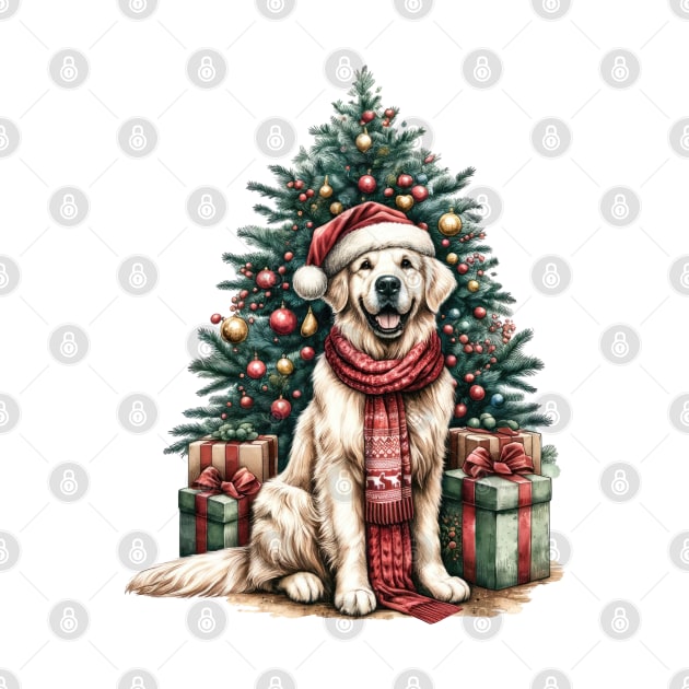 Christmas is Golden with Golden Retriever by Tintedturtles