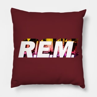 R.E.M.//Typography Style Pillow