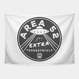 AREA 52 for EXTRA-terrestrials (grey) Tapestry