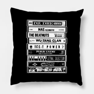 Hip Hop Cassettes Old School Rap Pillow