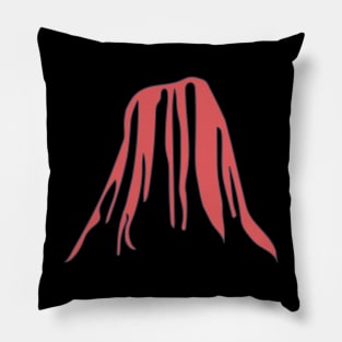 Devils Tower - Bloody Logo - Geological Formation Pillow