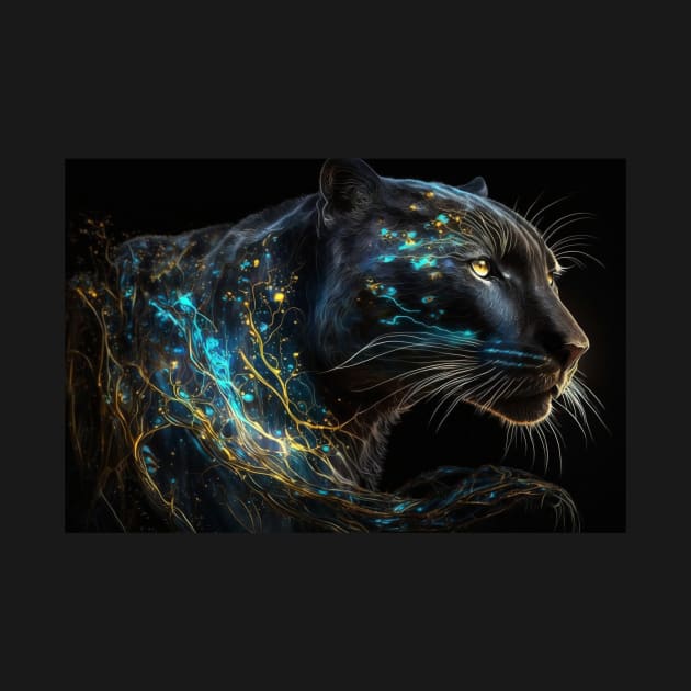 Black Panther Abstract Art by Jades-Corner