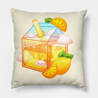 Aesthetic Sunshine Lemonade Carton Pillow