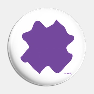 Purple X forma Pin