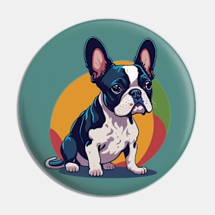 Boston Terrier Portrait Pin