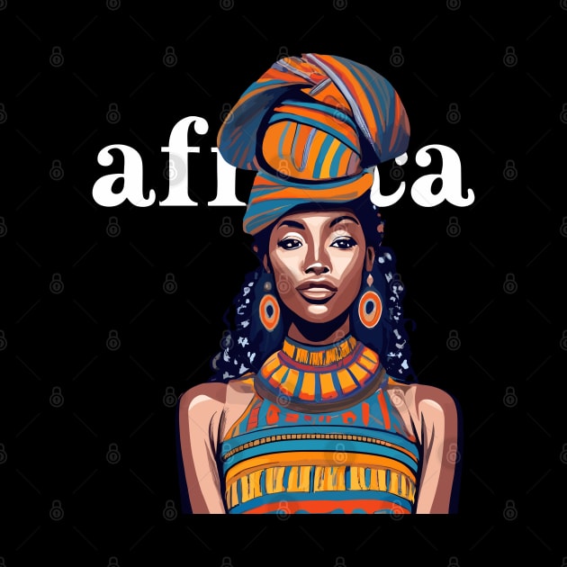 Afrocentric Woman Africa by Graceful Designs