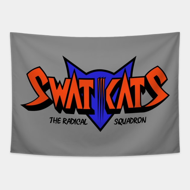 Swat Kats Logo Tapestry by Pandoramonium