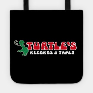 Turtle's Records & Tapes (White Text) Tote