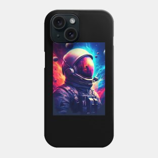 Neon Astronaut Space Galaxy Phone Case