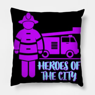 Heroes Of The City Pillow