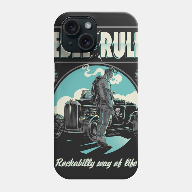 Rebel Rules Phone Case by nanobarbero