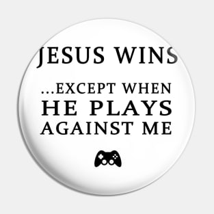 JESUS WINS Pin