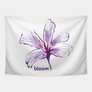 Floral Radiance: Bloom Like a Flower Inspirational Tapestry