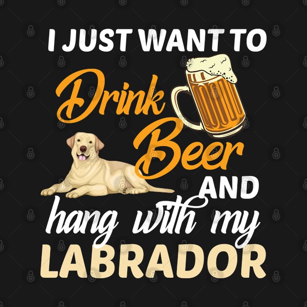 Labrador Dog Owner Dad Proud Beer Drinker by FamiLane