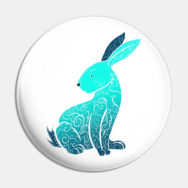 alt bunny - mint Pin by vanitygames