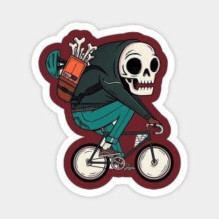skull bike Magnet