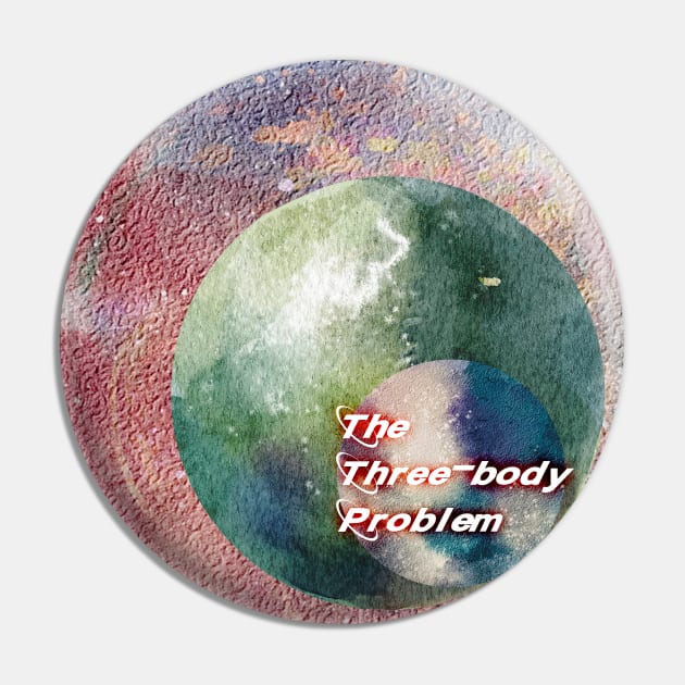 The Three Body Problem Planets Design Pin by Digital GraphX