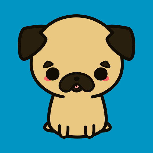 Cute pug by peppermintpopuk