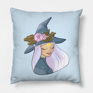 Blue Witch Pillow