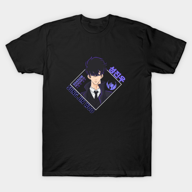 Discover Shadow Monarch Sung Jin Woo - Solo Leveling - T-Shirt